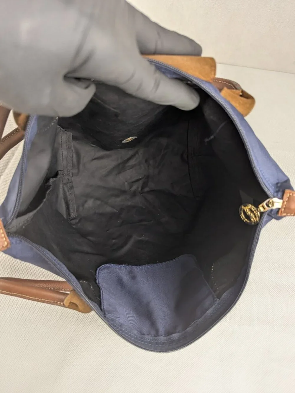 Longchamp Le Pliage Nylon Tote Bag Blue – Used Gently – Ships Fast – AUTHENTIC